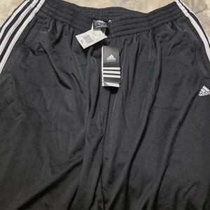 Adidas Performance Black Pants with White Accents